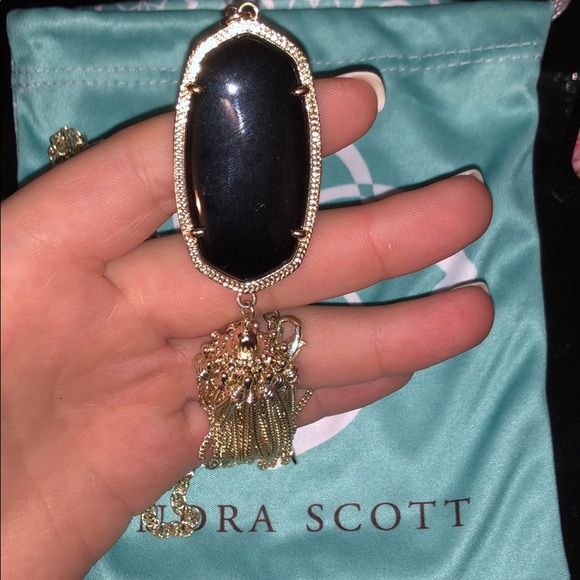 Black and Gold Long Necklace - Picture 1 of 1